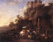 Rocky Landscape with Antique Ruins